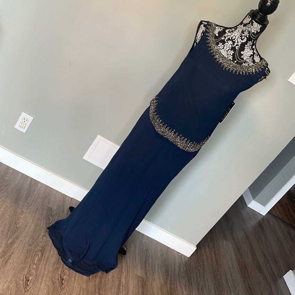 JKARA New York NEW Navy Evening Dress